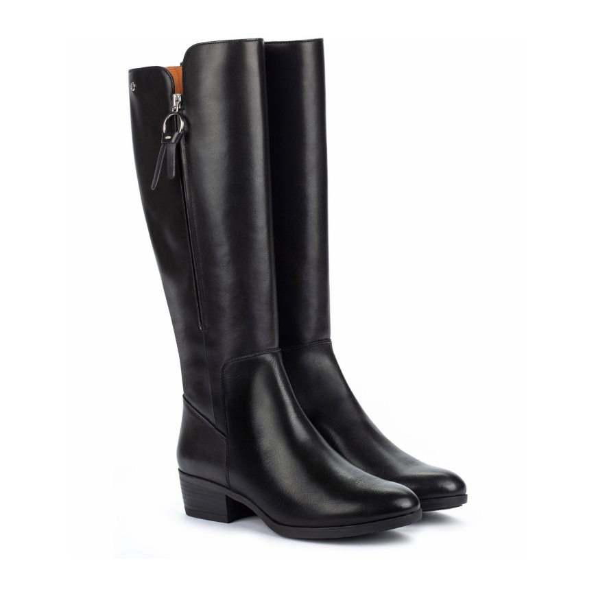 Women's Pikolinos DAROCA Knee-high Boots Black | NZ GQ08123